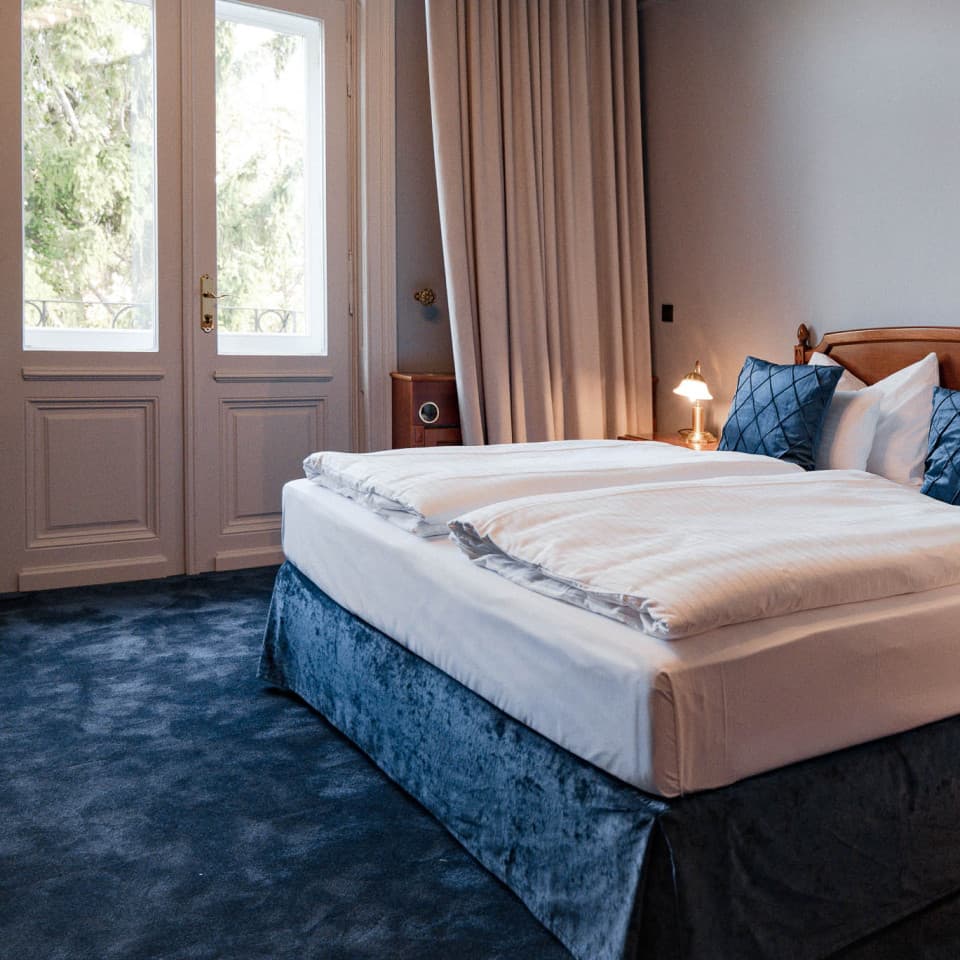 The Chic Garden View category invites you to relax and take advantage of the beaufully restored balcony.